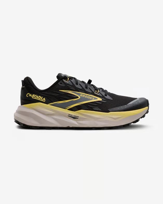 Zapatillas BROOKS CASCADIA 19 negras y amarillas